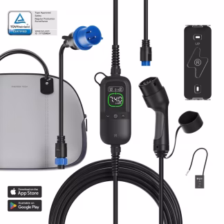 Rheidon PC200 Pro töltő 7,5m Type 2 kábellel és 7,4kW teljesítménnyel raktárról