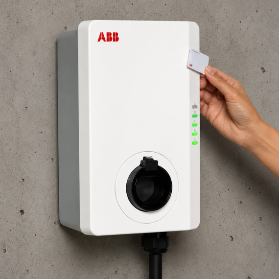 ABB Terra AC Fali Töltő 22kW (3x32A, Type2) – 4G, RFID, MID, DLB - Image 3