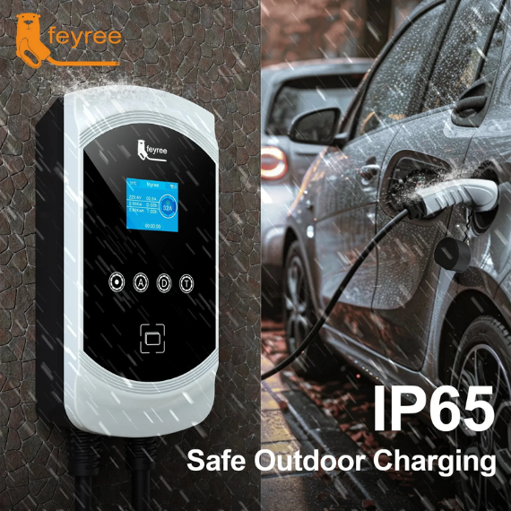 Feyree 11kW Fali Töltő (3x16A, Type2, 7m) – RFID, App, WiFi - Image 3